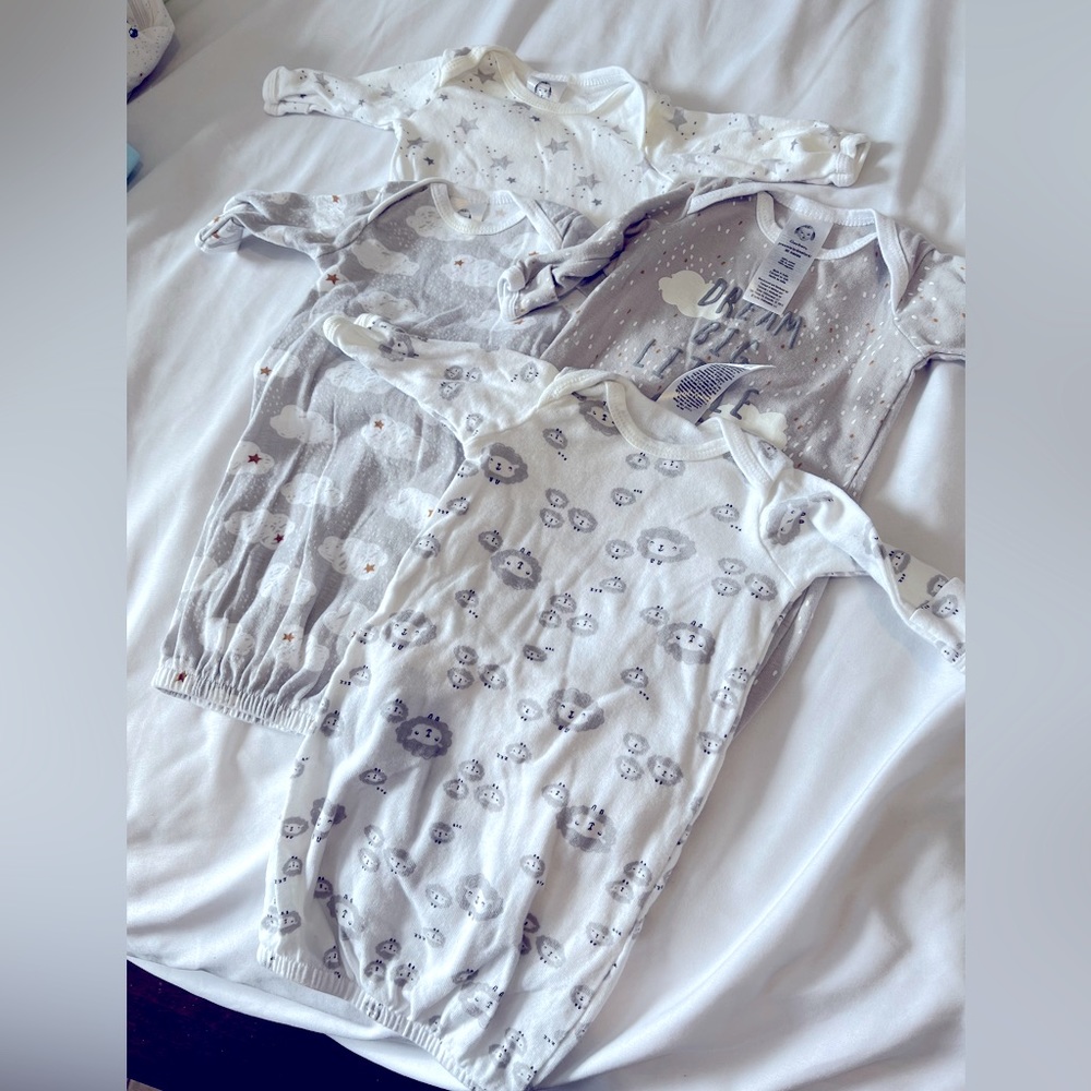 Preemie baby sleep outfit / dress